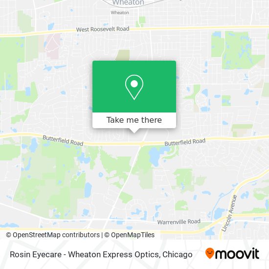 Mapa de Rosin Eyecare - Wheaton Express Optics