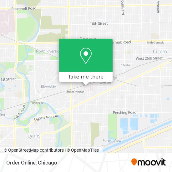 Order Online map