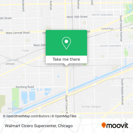 Walmart Cicero Supercenter map