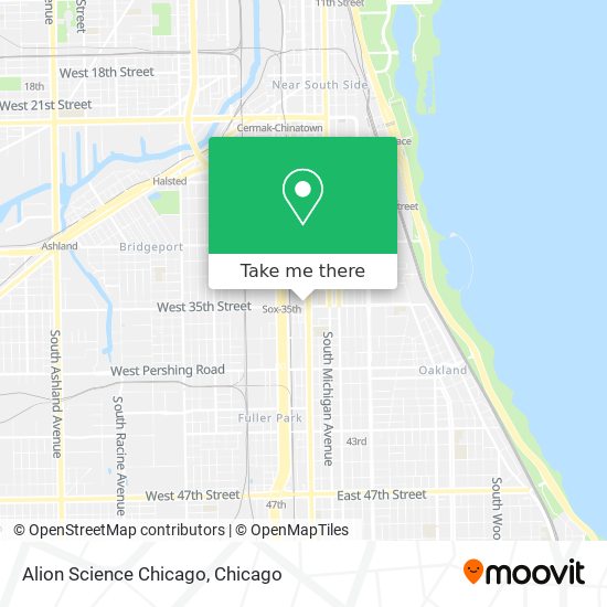 Alion Science Chicago map