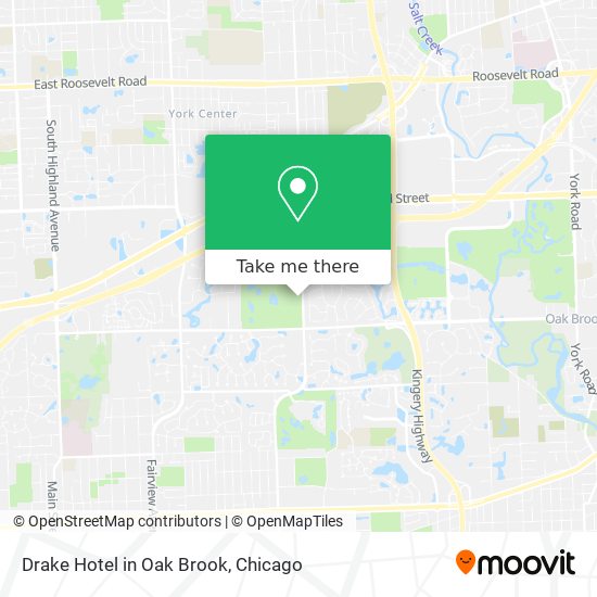 Drake Hotel in Oak Brook map