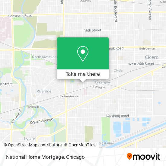 National Home Mortgage map