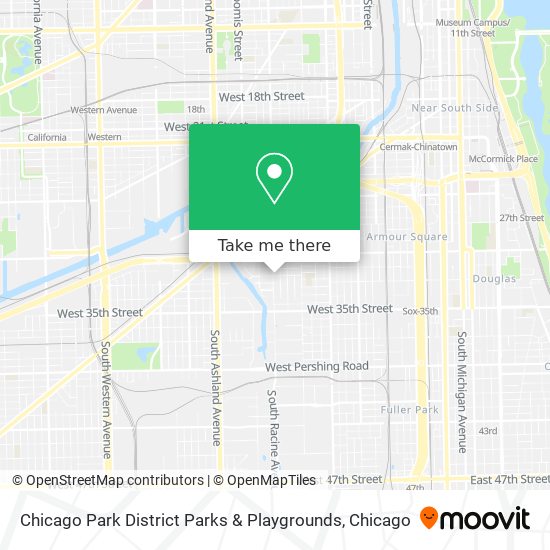 Mapa de Chicago Park District Parks & Playgrounds