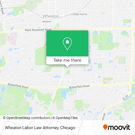 Wheaton Labor Law Attorney map