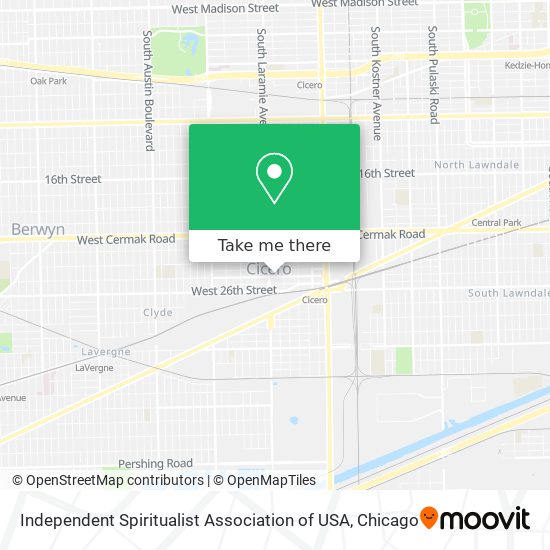 Independent Spiritualist Association of USA map