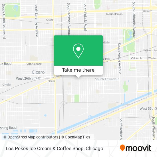 Los Pekes Ice Cream & Coffee Shop map