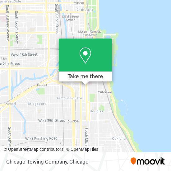 Chicago Towing Company map