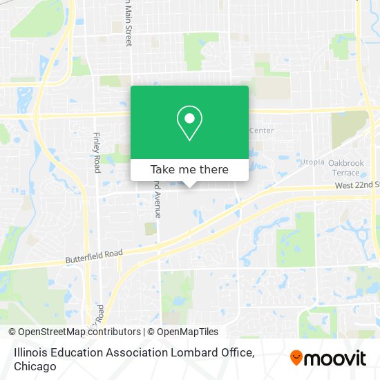 Mapa de Illinois Education Association Lombard Office