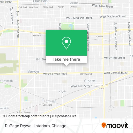 DuPage Drywall Interiors map