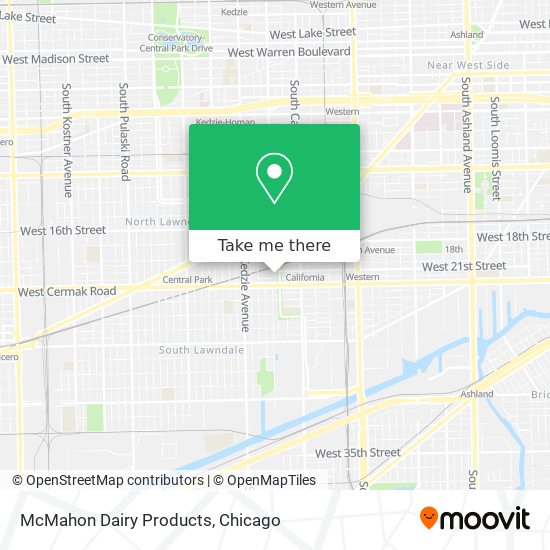 Mapa de McMahon Dairy Products