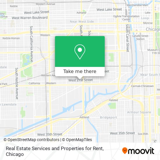 Real Estate Services and Properties for Rent map