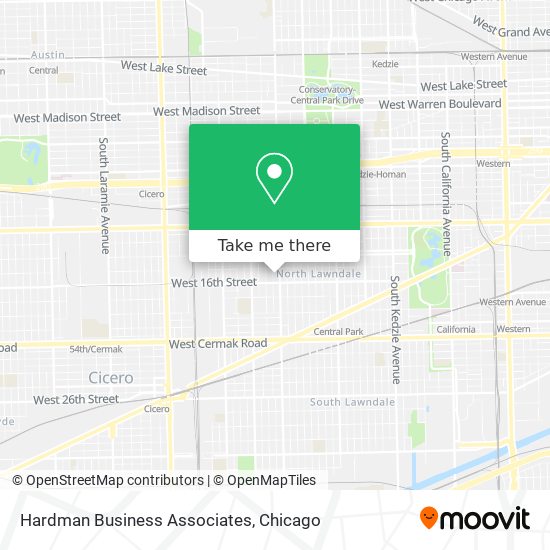 Hardman Business Associates map