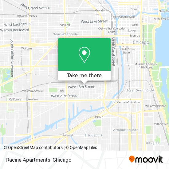 Racine Apartments map