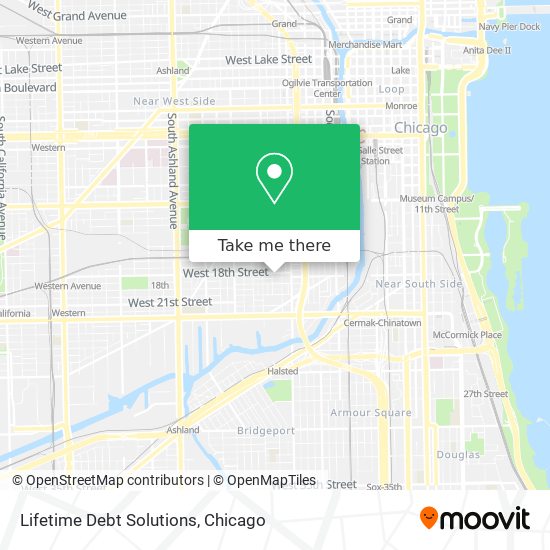 Lifetime Debt Solutions map