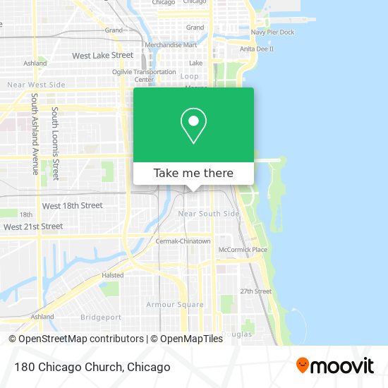 180 Chicago Church map