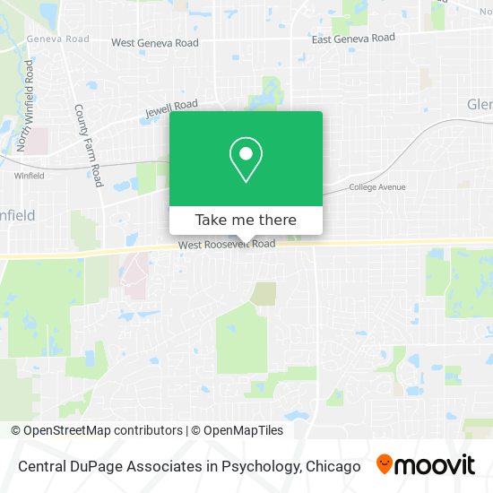 Central DuPage Associates in Psychology map