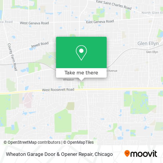 Wheaton Garage Door & Opener Repair map