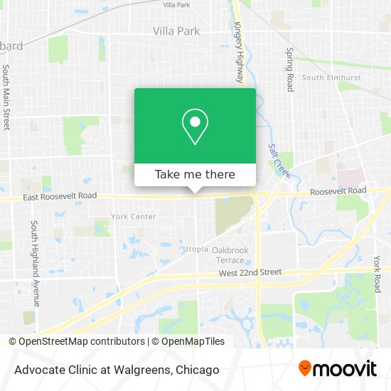 Mapa de Advocate Clinic at Walgreens