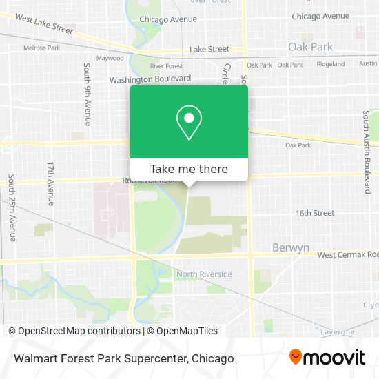 Walmart Forest Park Supercenter map