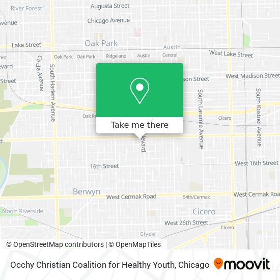 Occhy Christian Coalition for Healthy Youth map