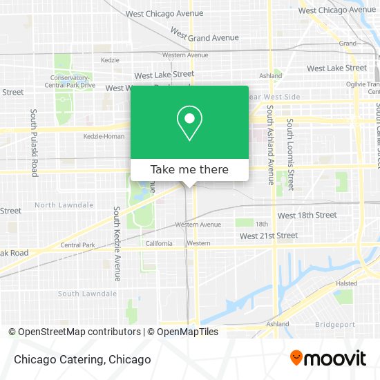 Chicago Catering map