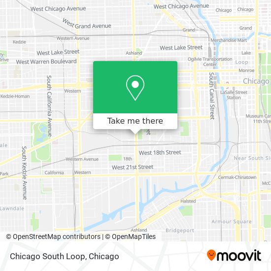 Mapa de Chicago South Loop