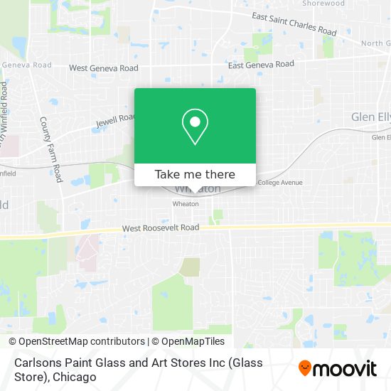 Carlsons Paint Glass and Art Stores Inc (Glass Store) map