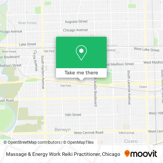 Massage & Energy Work Reiki Practitioner map