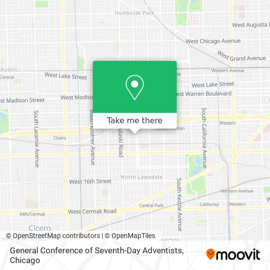 General Conference of Seventh-Day Adventists map