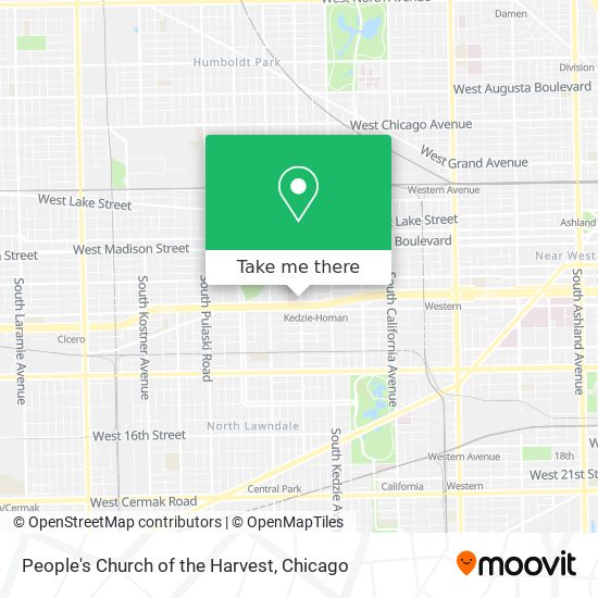 Mapa de People's Church of the Harvest