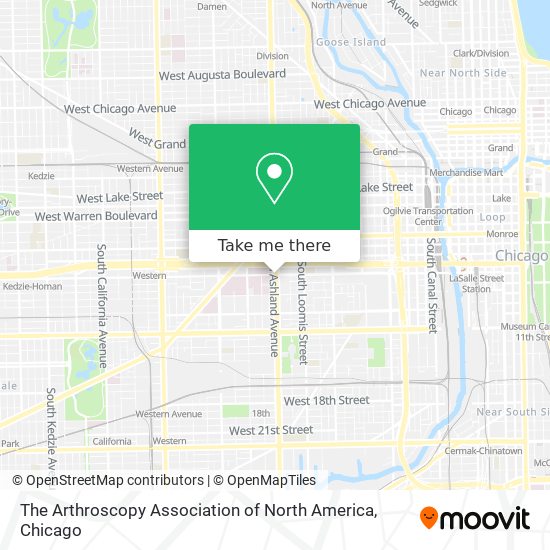 The Arthroscopy Association of North America map