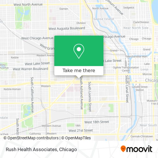 Rush Health Associates map