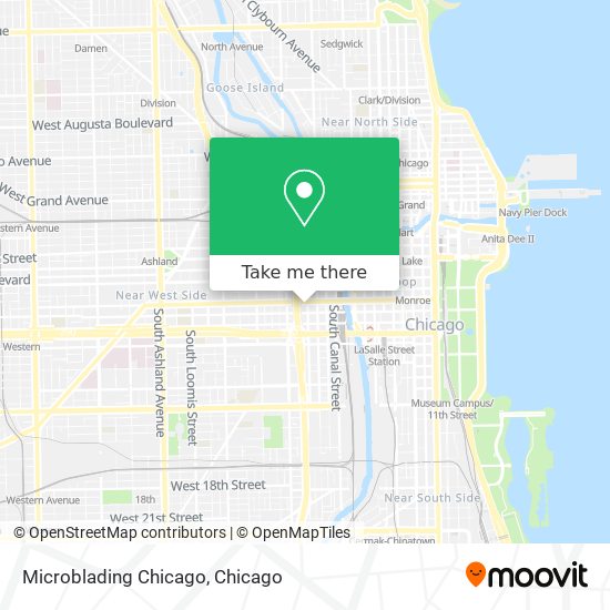 Microblading Chicago map