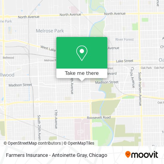 Mapa de Farmers Insurance - Antoinette Gray