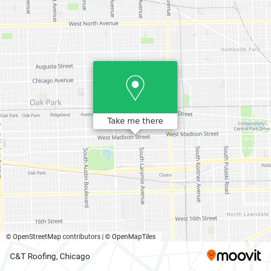 C&T Roofing map