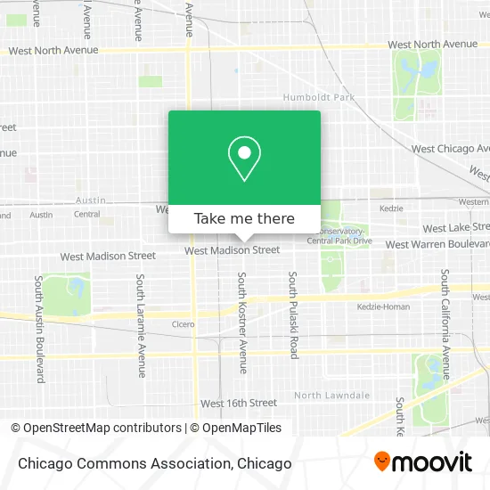 Chicago Commons Association map