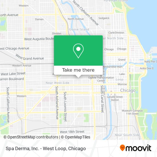 Spa Derma, Inc. - West Loop map