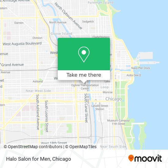 Halo Salon for Men map