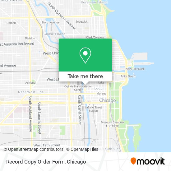 Record Copy Order Form map