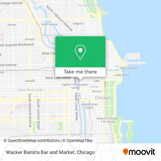 Wacker Barista Bar and Market map