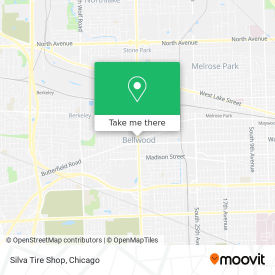 Mapa de Silva Tire Shop