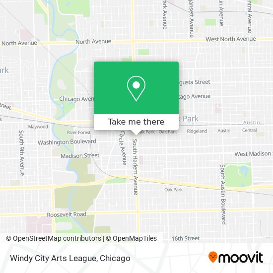 Mapa de Windy City Arts League