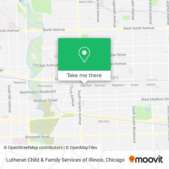 Mapa de Lutheran Child & Family Services of Illinois