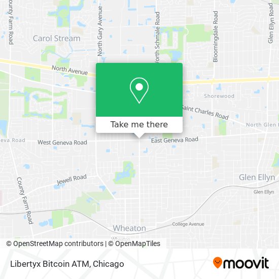 Mapa de Libertyx Bitcoin ATM