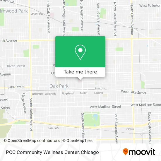PCC Community Wellness Center map
