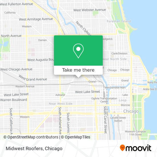 Midwest Roofers map