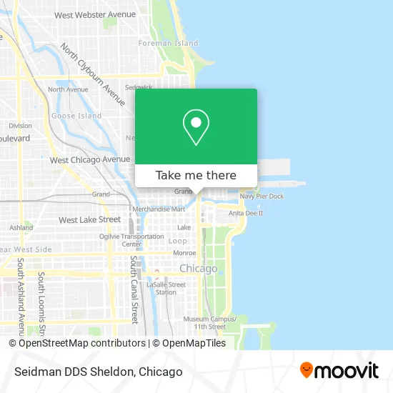 Mapa de Seidman DDS Sheldon