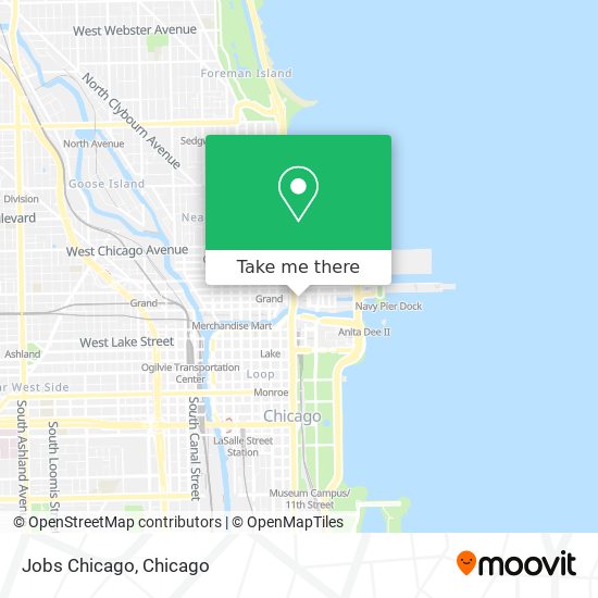 Jobs Chicago map