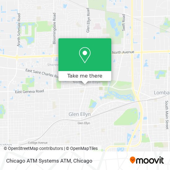 Mapa de Chicago ATM Systems ATM