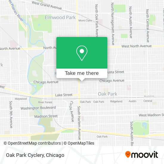 Oak Park Cyclery map